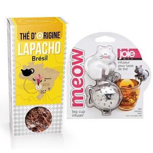 Tee Kugel Weiß-Fisch Katze + Lapacho Tee von Brasilien 70 g