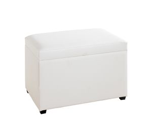 HAKU Möbel Sitztruhe, weiß - Maße: B 58 cm x H 42 cm x T 39 cm; 52324
