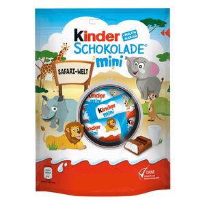 Kinder Mini Riegel Safari Welt aus Vollmilchcreme und Schokolade 120g