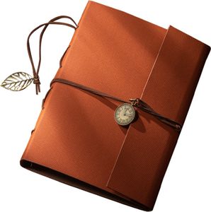 Selbstgestalten Seiten Album Groß zum Einkleben Vintage Leder, Fotobuch zum Einkleben Geschenk für Mutter Frau Mann Freund,(Brownish red)