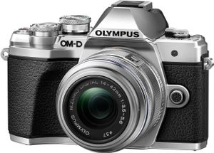 Olympus OM-D E-M10 Mark III, 16,1 MP, Live MOS, Touchscreen, 410 g, Schwarz, Silber