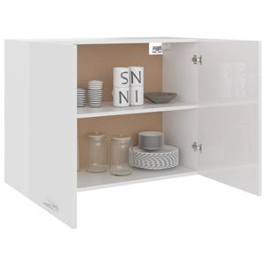 Hängeschrank für Küche ,Wandschrank Hochglanz-Weiß 80x31x60 cm Spanplatte1350