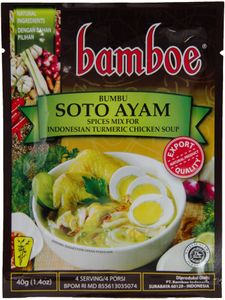 [ 40g ] Bamboe Gewürzpaste SOTO AYAM für indonesische Hühnersuppe / Tumeric Chicken Soup