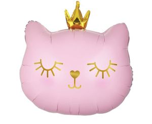 Folienballon Katze mit Krone
