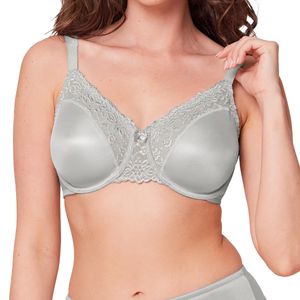 Triumph Ladyform Soft W Minimizer-BH Minimizer BH reduziert optisch um eine Cup-Größe, Stilvoller Spitzenbesatz an den Cups und am Steg, Leichte, dennoch stabile Formbügel verleihen ultimativen Halt