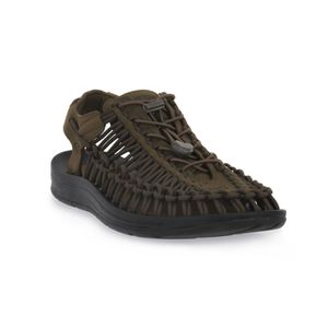 KEEN UNEEK dark olive black Herren Sandale in Grün, Größe 44