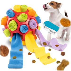 Tierball Snack Schnüffelball,Hundespielzeug,Innovatives Intelligenz und Schnüffelspielzeug,ball mit schnur,Hundetraining für alle Hunderassen,red