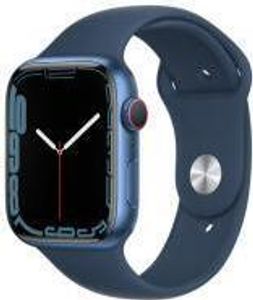 Apple Watch 7 GPS, 41mm Alu Blau, Sport Abbysblau