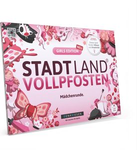 Stadt Land Vollpfosten® Girls Edition – "Mädchenrunde." | A4 Spielblock