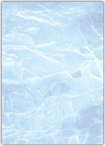 Marmorpapier Motivpapier Briefpapier (MPA-5217, DIN A4, 100 Blatt) Marmor Eis blau Gastronomie