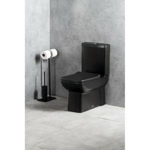 LARA Kombi-WC, Abgang senkrecht/waagerecht, schwarz matt