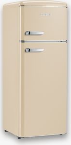 SEVERIN Retro Kühl-/Gefrierkombination Doppeltürer RKG 8933 RKG 8933 aus Kunststoff, creme Kühlschrank Gefrierkombination Retro Veggiebox Schwarz