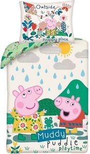 HALANTEX Leinen inklusive Peppa Pig Spielzeit Baumwolle, 140/200, 70/90 cm