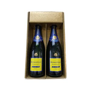 Geschenkbox Champagner Heidsieck - Gold -2 Blue Top x75cl