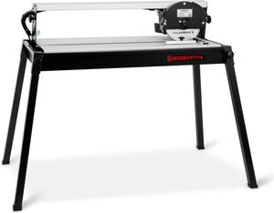 EBERTH Fliesenschneidmaschine Nass, Elektrisch 800 Watt Leistung, 620mm Schnittlänge, Nassschneider mit Tisch, Pumpe und optischem Laser,