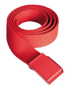 Polyestergürtel, Breite: 4 cm, Länge inkl. Schnalle: 130 cm - Farbe: Red - Größe: One Size
