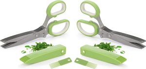 2er Set Mehrzweckschere inkl. Reinigungsbürste + Schutzhülle, 5 Klingen Kräuterschere aus Edelstahl, Universal Küchenschere mit 5 Edelstahlklinge, Kräuterschneider, Gemüseschere Schnittlauchschere 2er Set Mehrzweckschere inkl. Reinigungsbürste + Schutzhülle, 5 Klingen Kräuterschere aus Edelstahl, Universal Küchenschere mit 5 Edelstahlklinge, Kräuterschneider, Gemüseschere Schnittlauchschere