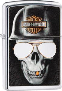 Zippo Harley Davidson Skull Helmet