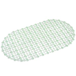 Saugnapfbecherbodenmatte ohne Geruch PVC FADLESS Waschbar Badezimmer Teppich für Hotel-Grün