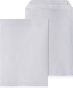 LOGIC PACK Briefumschläge DIN B4 Selbstklebend Kuvert Weiß 250x353mm 100 Stück