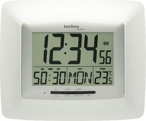 Technoline WS 8100 Wanduhr weiß DCF-77 Funkwanduhr Digital-Uhr 12/24 h Anzeige