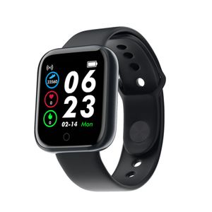 Y68 Smart-Armband, 1,44-Zoll-IPS-Touchscreen, Sportuhr, Fitness-Tracker, Bluetooth 4.0, mit Herzfrequenz, Training, Schlaf usw., schwarz