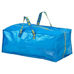 IKEA FRAKTA Tasche für Karre mit Reißverschluss Blau 76L