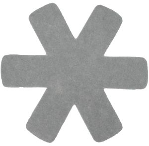 Steuber 3-tlg. Pfannenschutz grau, 100% Polyester, Beschichtungs-Schutz, schützt Pfannen vor dem Verkratzen, Kratzschutz