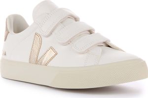 Veja Recife Frauen Chromefree Leder Drei Riemen Turnschuhe Weiß Bronze – undefined / Weißbronze