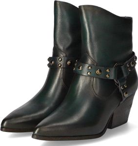 Mjus Damen Biker Boots/ Stiefeletten VERDI LIVIGNE Grün Glattleder Größe: 37