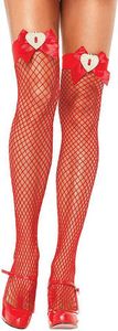 Fishnet Strümpfe mit Schleife
