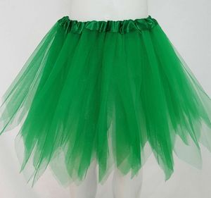 Kinder Röcke Tütü Tüllrock Petticoat Ballettkleid Rock Ballett gezackt Fasching Kurz Grün