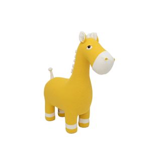Plyšová hračka Háčkovaná AMIGURUMIS MAXI žlutý kůň 94 x 90 x 33 cm