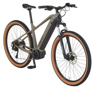 Prophete DICE 3.0 E-MTB 29" – AEG 36V Mittelmotor 250W, Shimano 10-Gang Kettenschaltung, 110 km Reichweite, Suntour XCT Federgabel, Hydraulische Scheibenbremsen, MTB Sattel, Grau/Schwarz