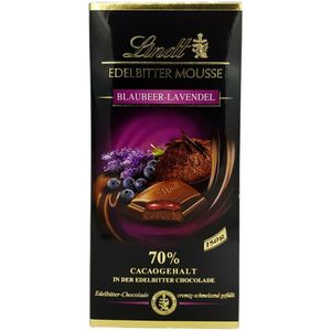 Lindt Edelbitter Mousse Blaubeere Lavendel Schokoladentafel 150g