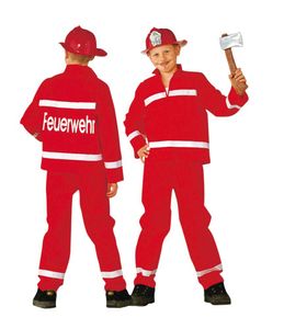 RUBIE'S Faschingskostüm - Feuerwehrmann 2-teilig, Größe: 128
