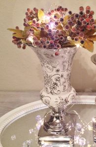 TRUMPET Keramikvase Trompetenvase Dekovase Blumenvase Vase Keramik Shabby Chic Rosen 20 cm