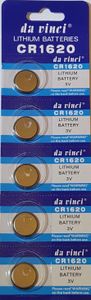 5 x 3V Lithium Batterie CR 1620 Knopfzelle CR1620