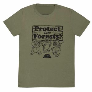 Star Wars - "Protect Our Forests" T-Shirt für Herren/Damen Uni HE1503 (L) (Olivgrün)