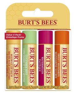Burt's Bees, Feuchtigkeitsspendender Lippenbalsam, Bienenwachs, Gurke-Minze, Wassermelone und süße Mandarine, 17 g
