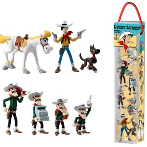 Plastoy Lucky Luke Minifiguren 7er-Set Characters 4 - 10 cm P70387