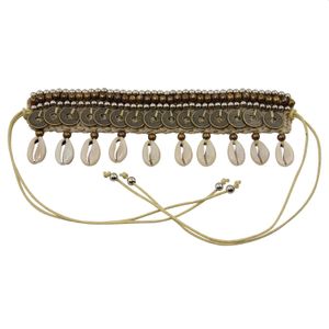 Muschelarmband im Ethno Look- Boho Kauri Muschel Armband - Modell 09