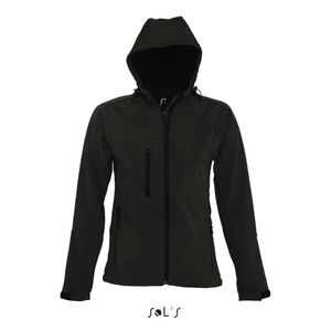 Womens Hooded Softshell Jacket Replay - Farbe: Black - Größe: S