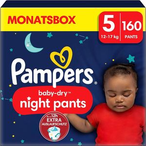 160 Pampers Windelhöschen Night Windeln Pants Größe 5 (12kg-17kg) Baby-Dry MONATSBOX bieten zusätzlichen Schutz für die ganze Nacht, 160 Höschenwindeln @@