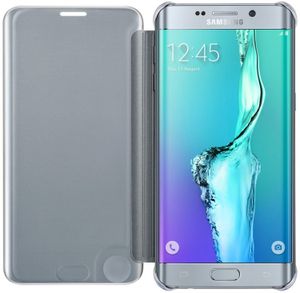 Samsung EF-ZG928CS Clear View Cover für Galaxy S6 Edge+ G928T silber