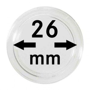 Lindner 2250026P Münzkapseln 26 mm-10er Pack