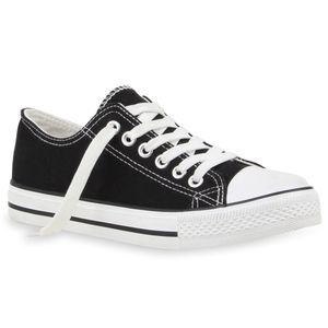 Mytrendshoe Damskie Trampki Buty Sportowe Buty Materiałowe 71191, Kolor: Czarny, Rozmiar: 36