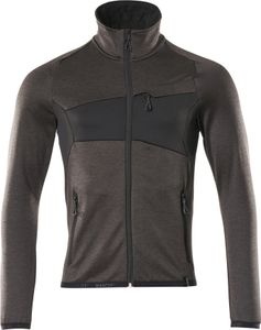 MASCOT® Fleecepullover mit Reißverschluss 18103-316-1809 Dunkelanthrazit/Schwarz XL
