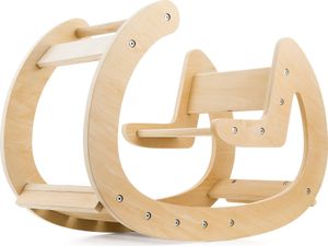 Holzschaukel Montessori - Spielplatz - Naturholz - ab 12 Monaten