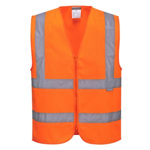 Portwest C375 Warnschutzweste mit Reißverschluss Orange Gr. XL